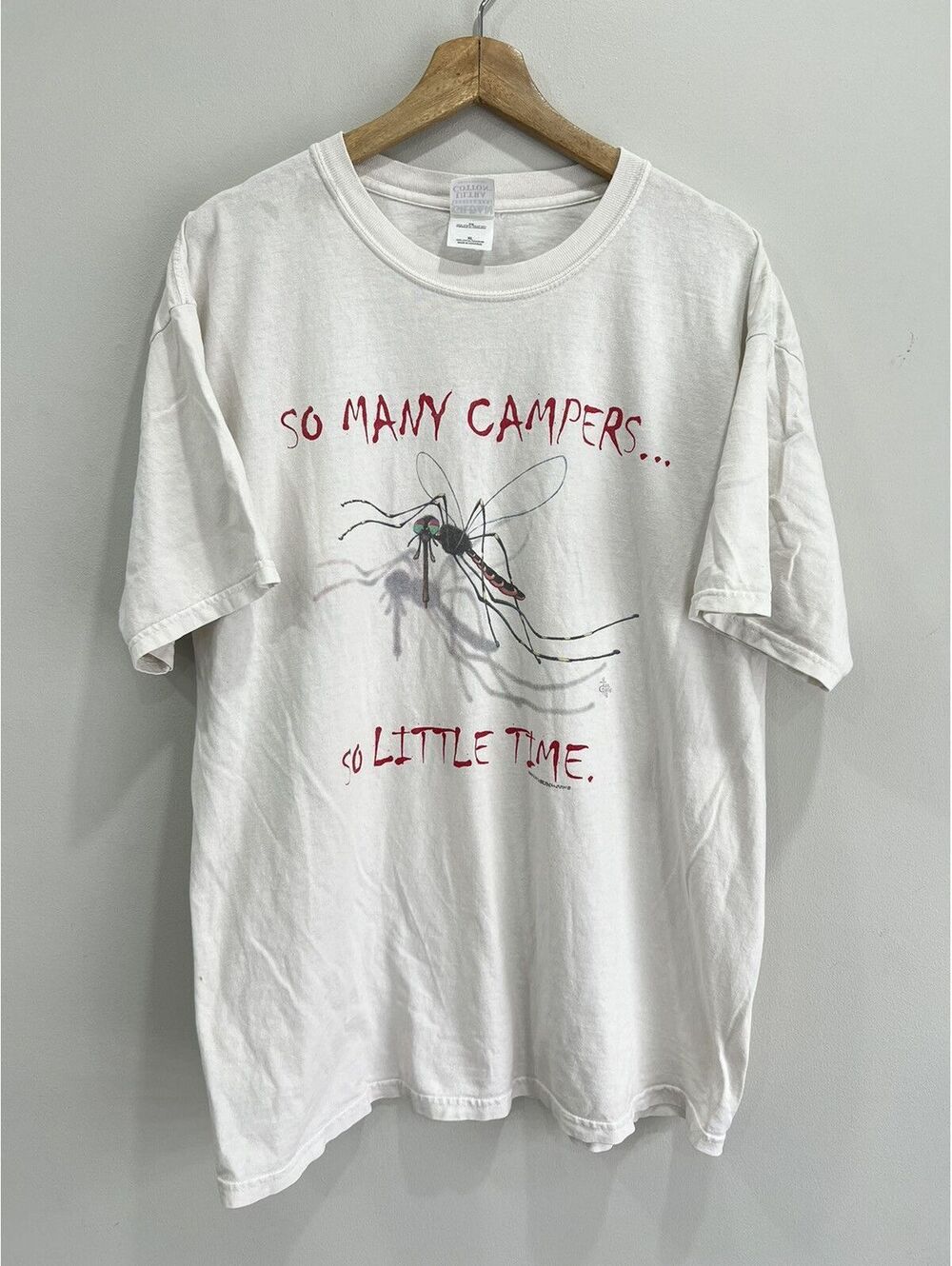 Vintage Mosquito Camper Tee Shirt Humor Parody